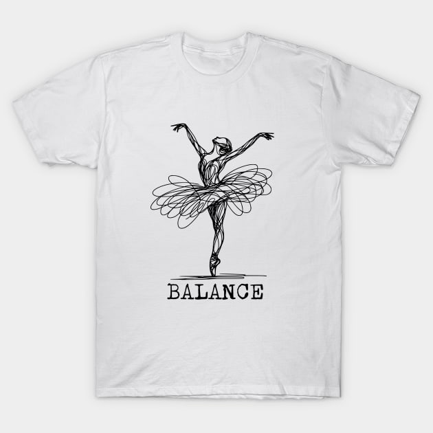 Balance - Mental Health T-Shirt by OzzieClothingC0
